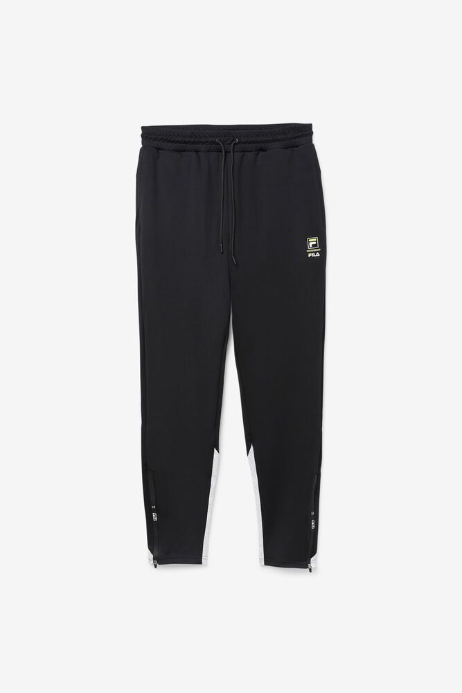 Fila Pants Basset Tech Mens Black - India EKY-205146